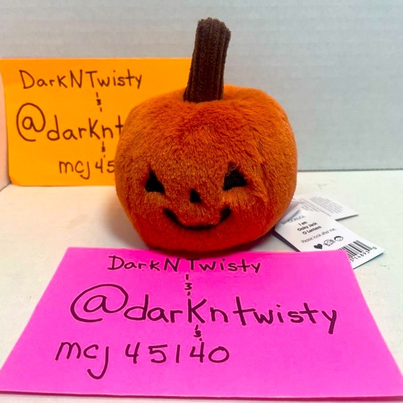 LAST ONE! ONE BNWT JELLYCAT OOKY JACK O LANTERN 3” ORIGINAL RELEASE - Picture 1 of 10